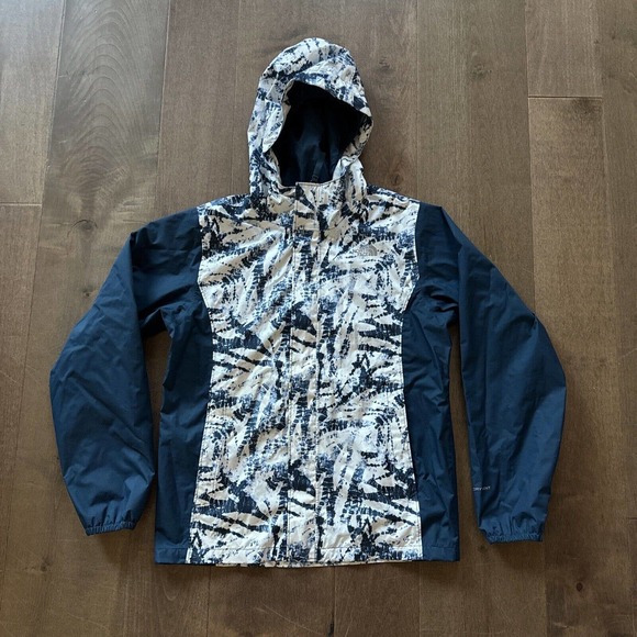 The North Face Other - The North Face Rain Wind Jacket Hooded Blue Design Girl’s L(14/16) Dry Vent